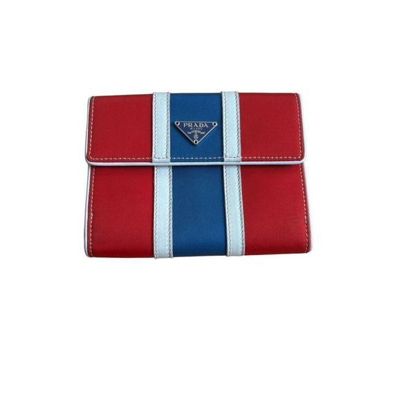 Authentic Prada Wallet Women's | Prada Nylon Wallet Triangle Logo - Picture 1 of 8
